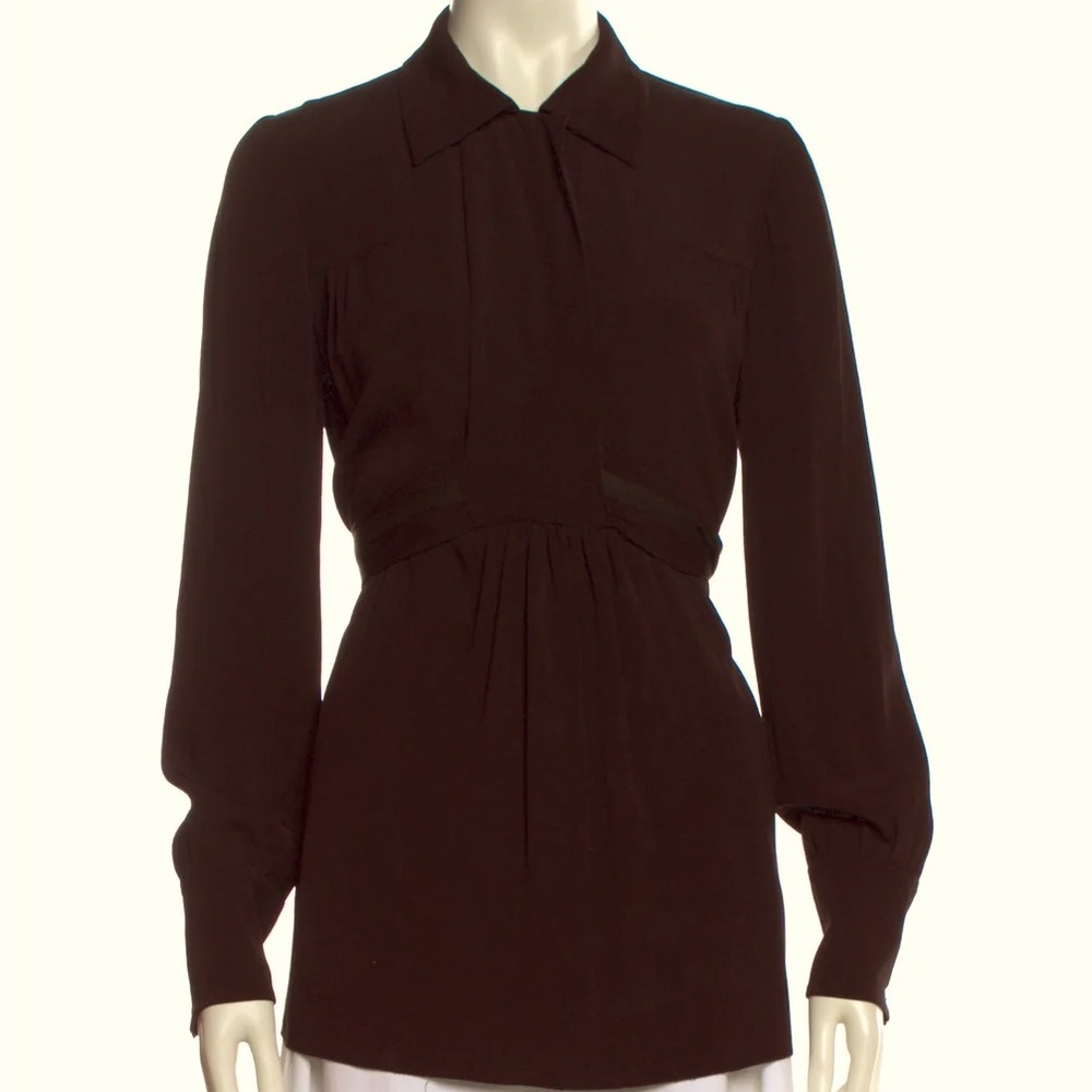 Vintage Prada Raw Silk Tunic Blouse
